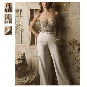BRAND NEW White Strapless Jumpsuit
